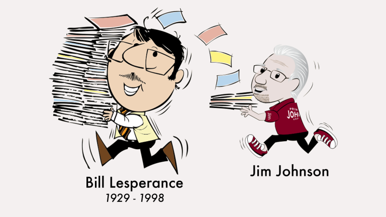 Bill Lesperance and Jim Johnson Cartoon